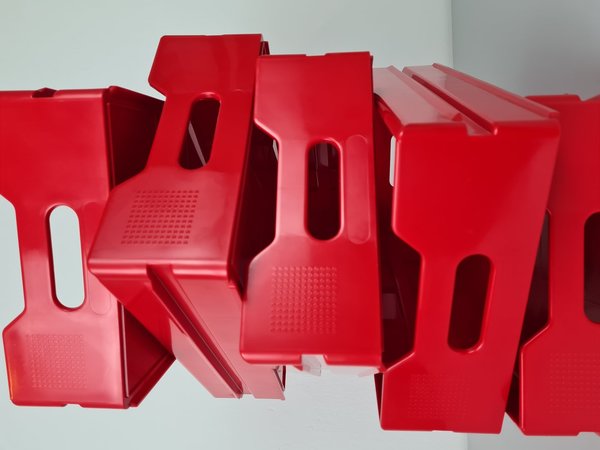 Schublade Atlas Ordnungsbox stapelbar Rot Red Drawer Cajón Rojo Tiroir Lade